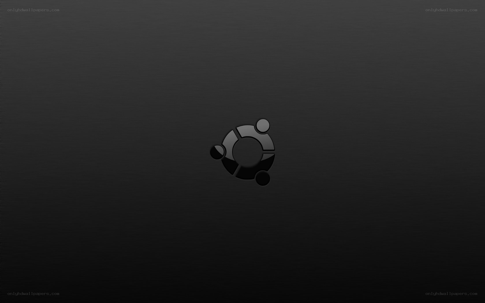 Ubuntu logo on dark background