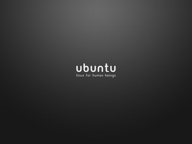 Ubuntu logo on dark background