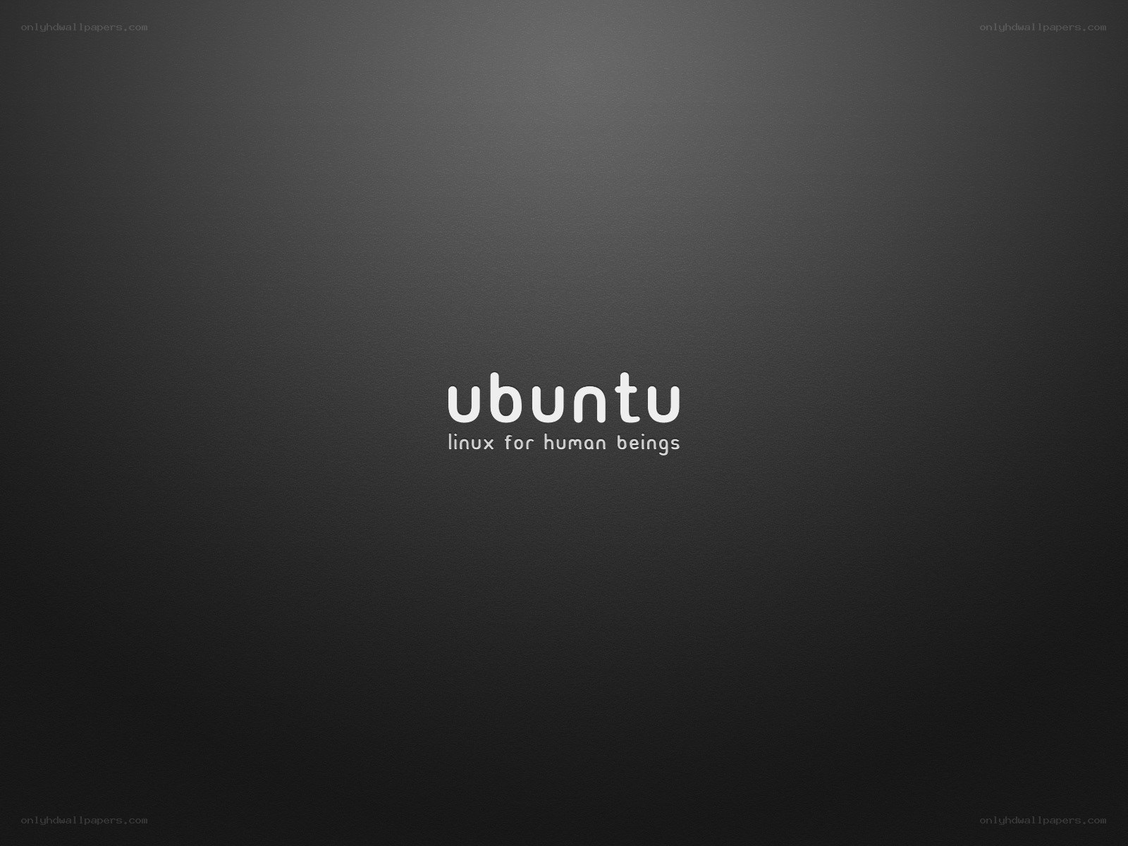 Ubuntu logo on dark background