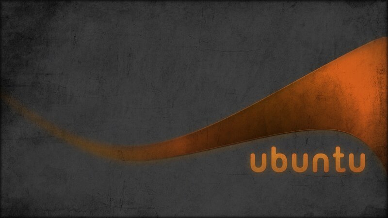 Ubuntu logo on dark background