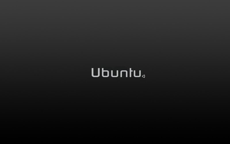 Ubuntu logo on dark background