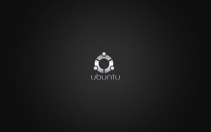 Ubuntu logo on dark background