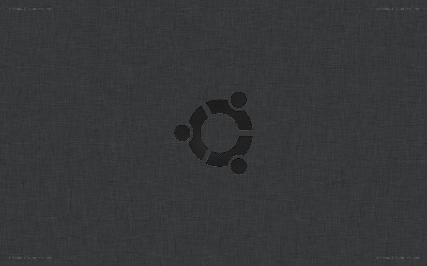 Ubuntu logo on dark background
