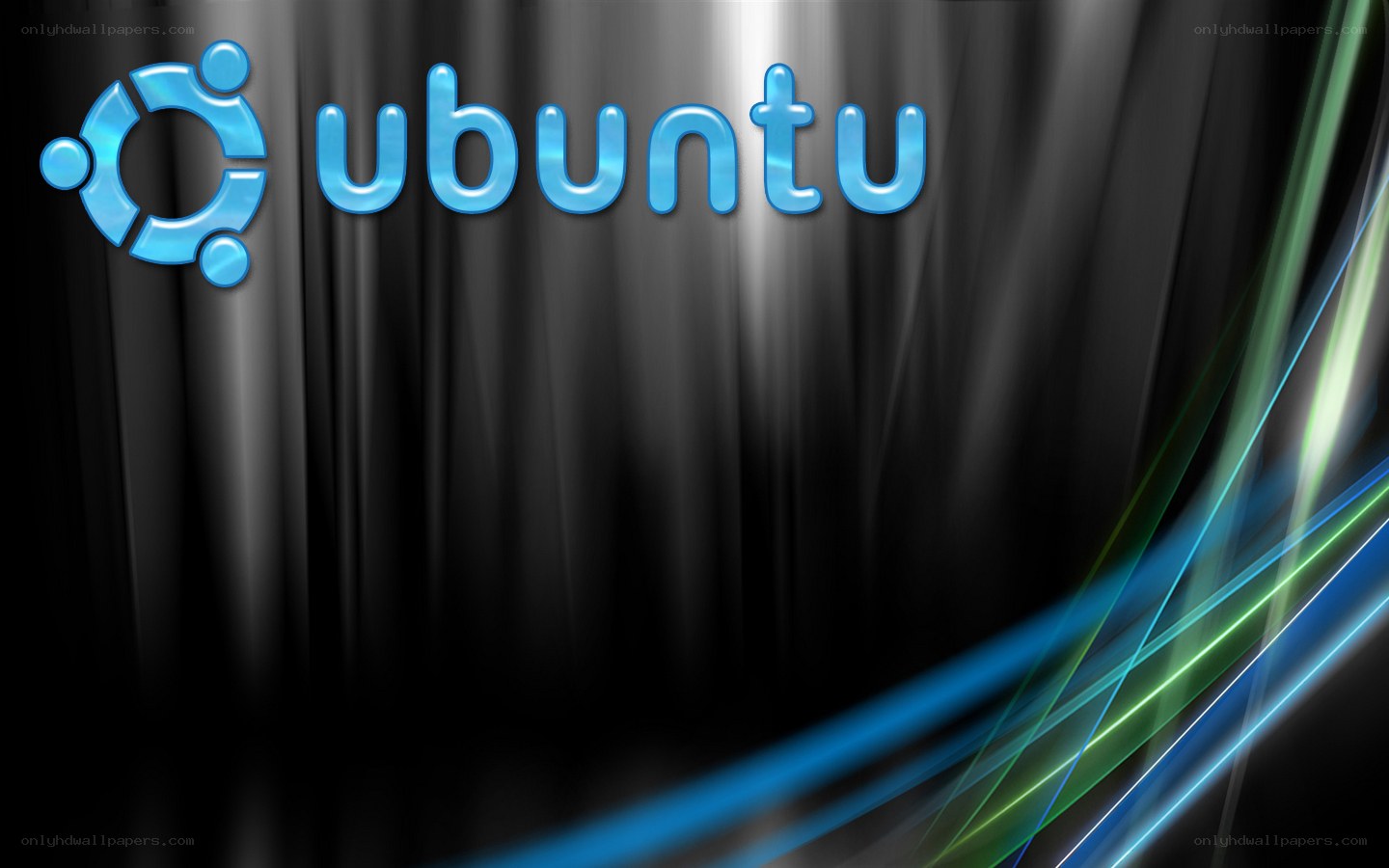 Ubuntu logo on dark background