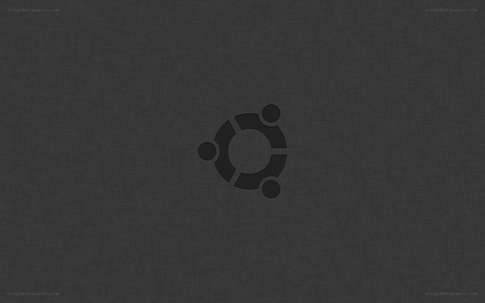 Ubuntu logo on dark background