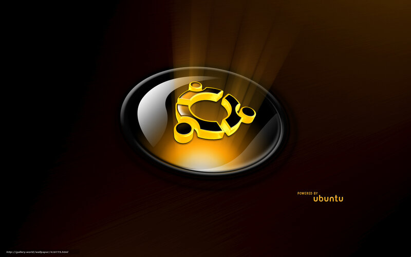 Ubuntu Logo on Dark Background — Black, Dramatic
