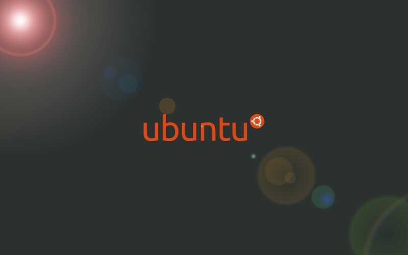 Ubuntu Logo on Dark Background — Dark Gray
