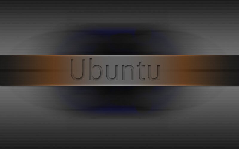 Ubuntu Logo on Dark Background — Gray, Minimalist, Digital Art