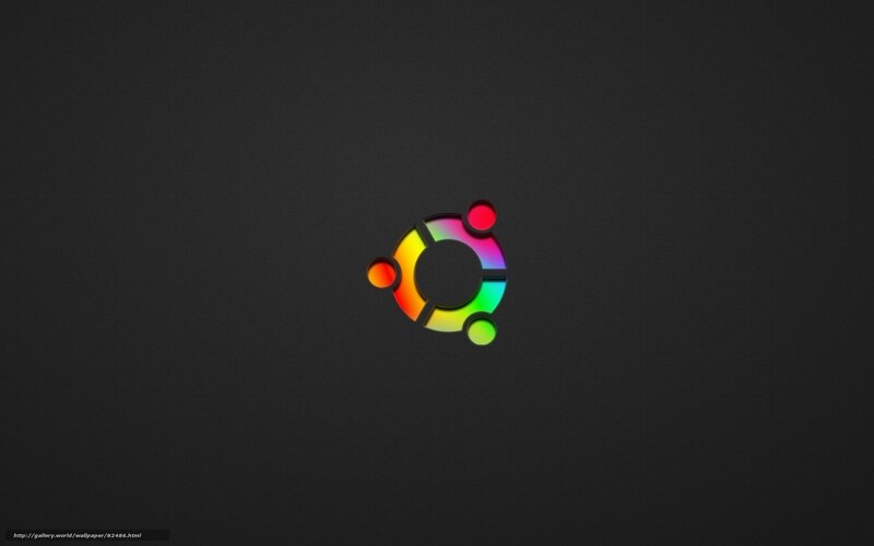 Ubuntu logo on dark background