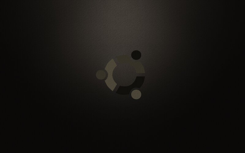 Ubuntu Logo on Dark Surface