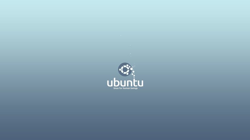 Ubuntu logo on gradient background