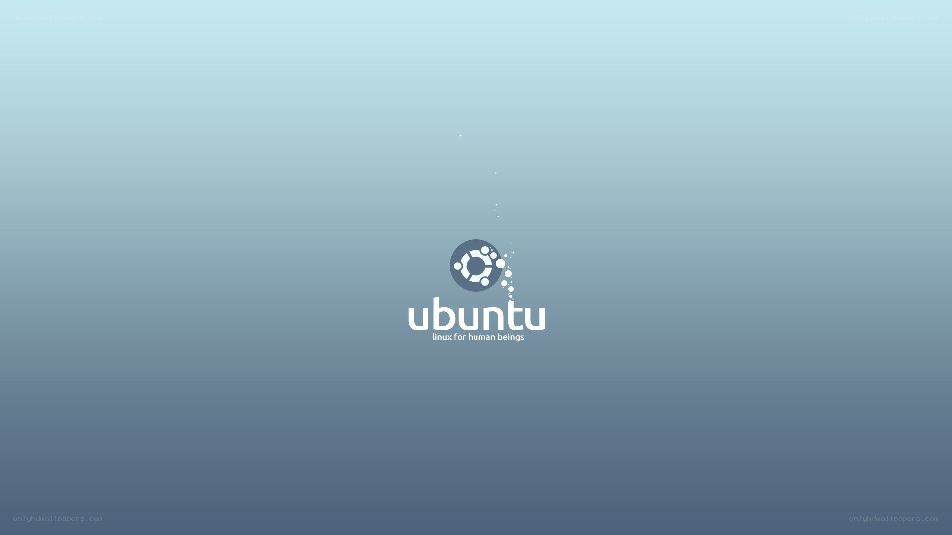 Ubuntu logo on gradient background