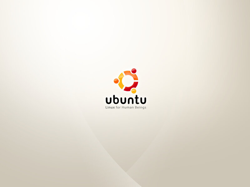 Ubuntu logo on gradient background