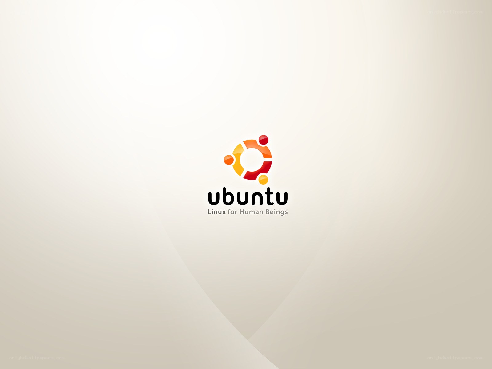 Ubuntu logo on gradient background