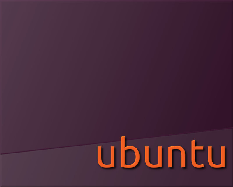 Ubuntu logo on gradient background