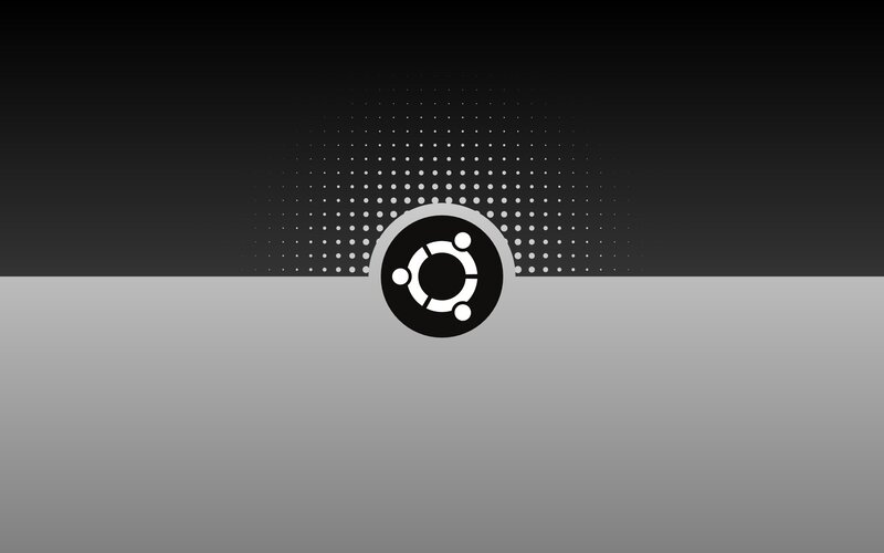 Ubuntu logo on gradient background