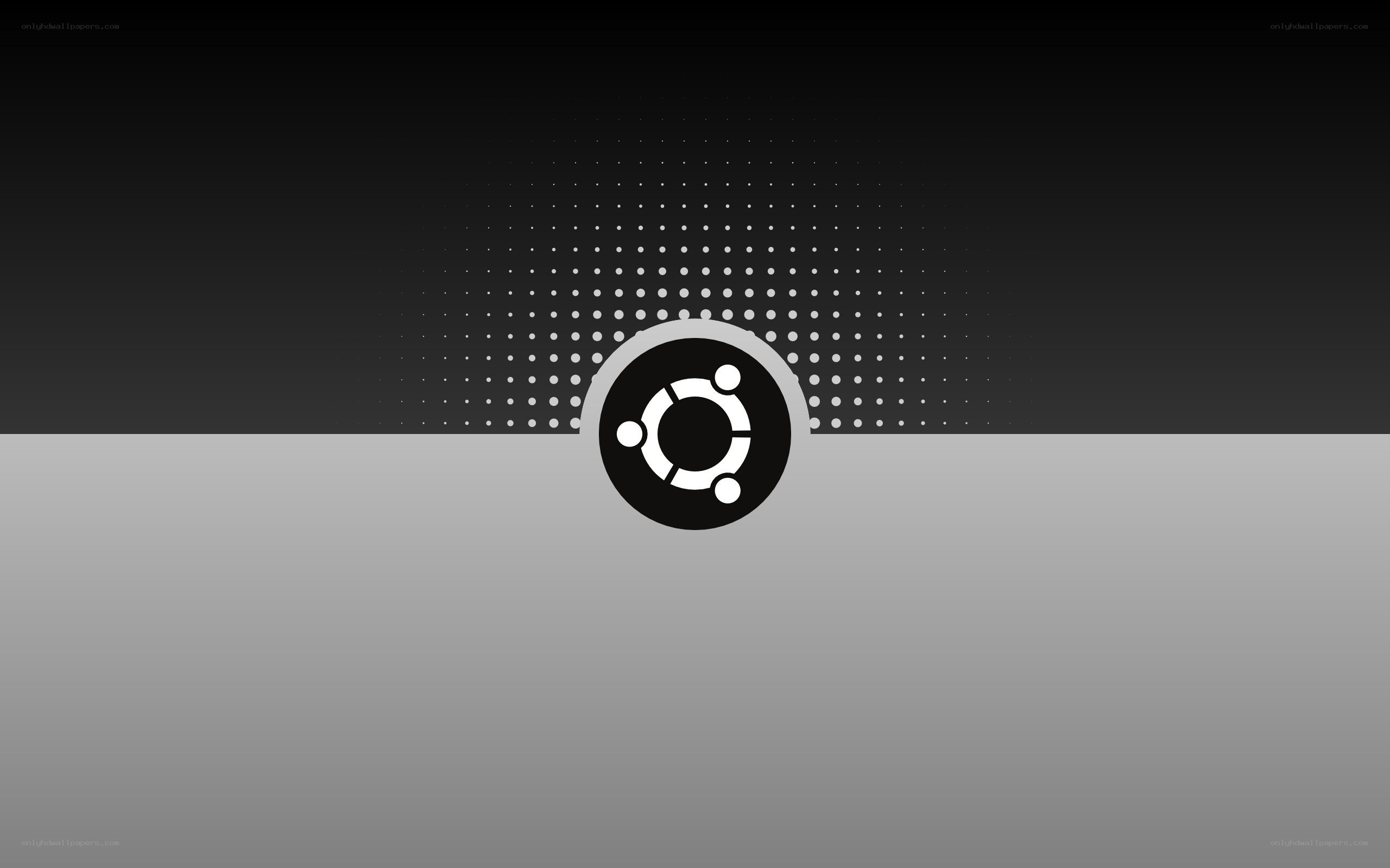 Ubuntu logo on gradient background