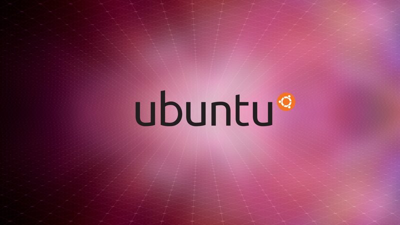 Ubuntu logo on gradient background
