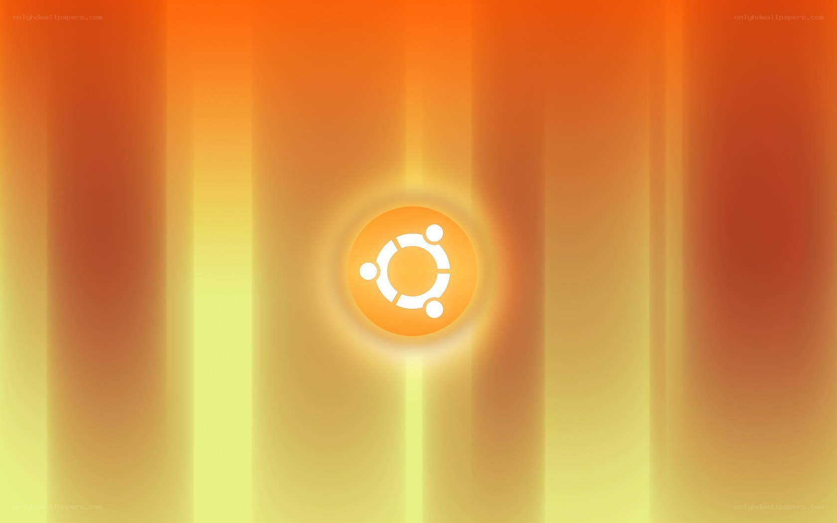Ubuntu logo on gradient background