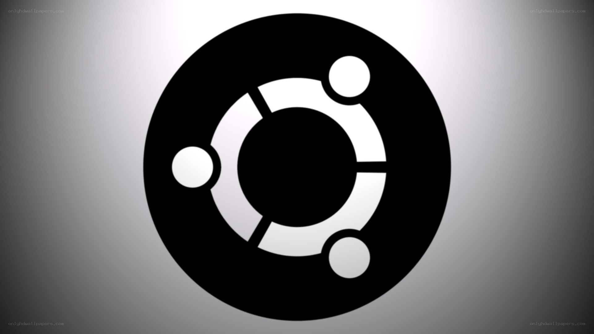 Ubuntu logo on gradient background