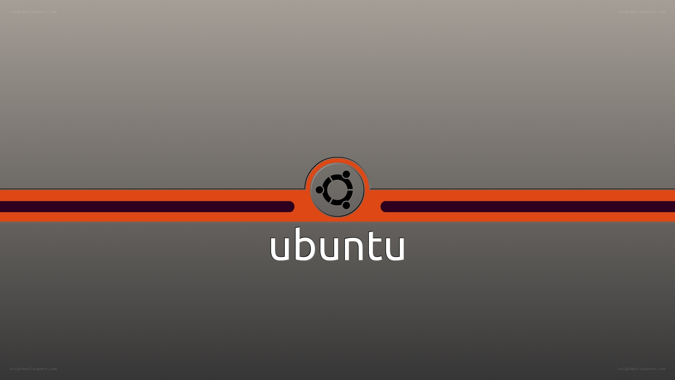Ubuntu logo on gradient background