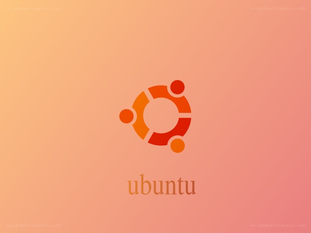Ubuntu logo on gradient background