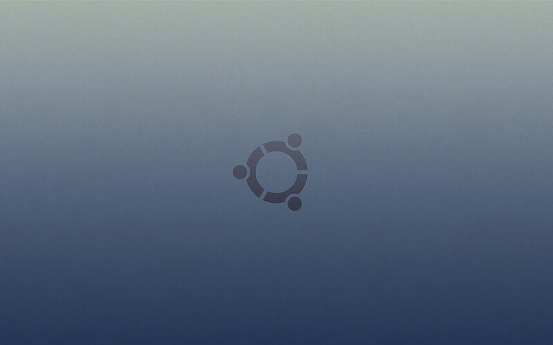 Ubuntu logo on gradient background