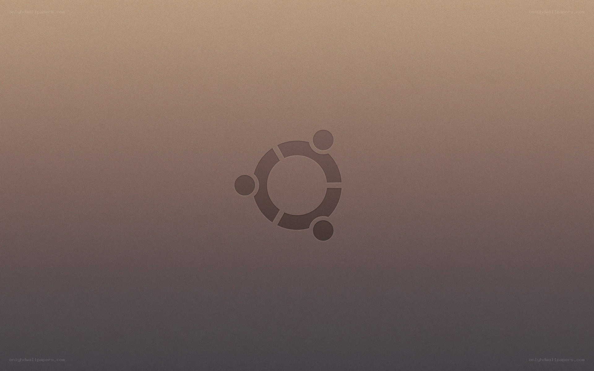 Ubuntu logo on gradient background