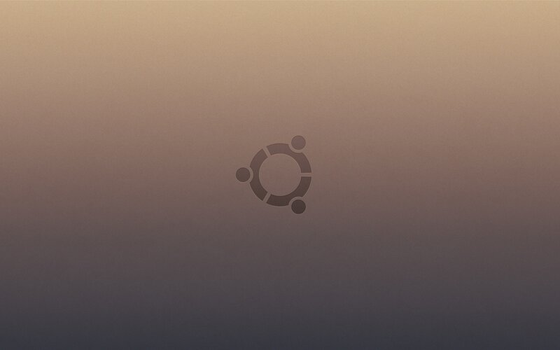 Ubuntu logo on gradient background
