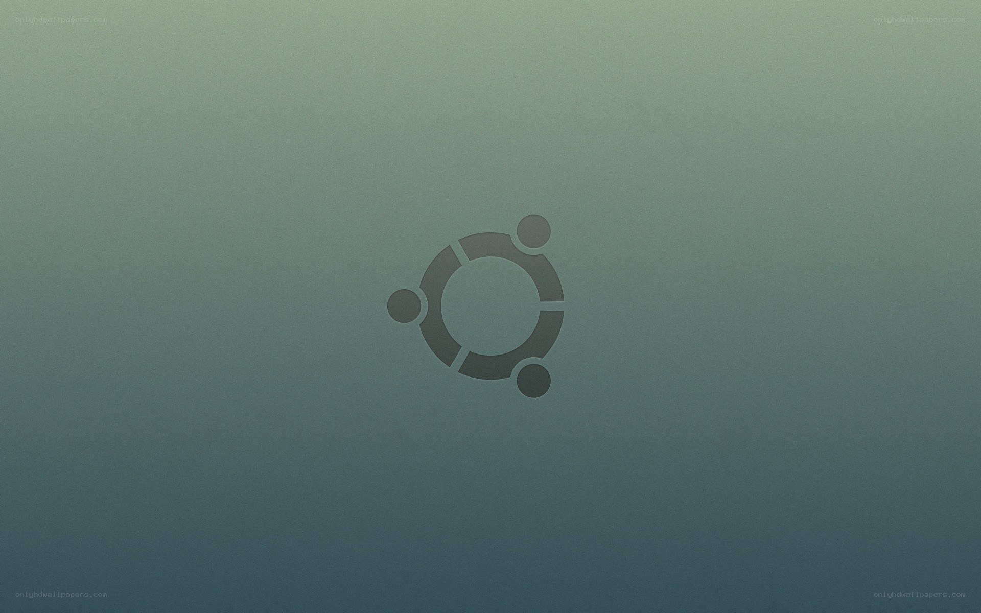 Ubuntu logo on gradient background