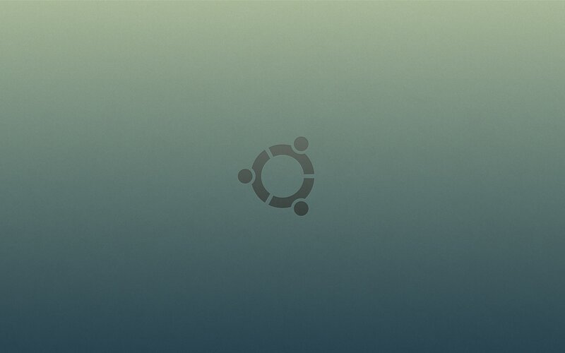 Ubuntu logo on gradient background