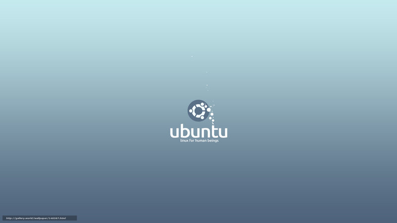 Ubuntu logo on gradient background