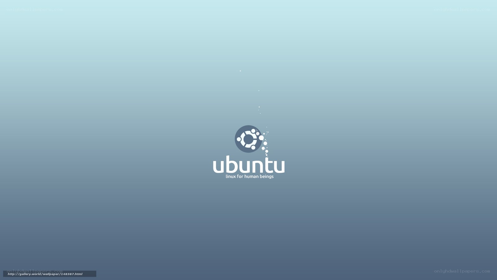 Ubuntu logo on gradient background