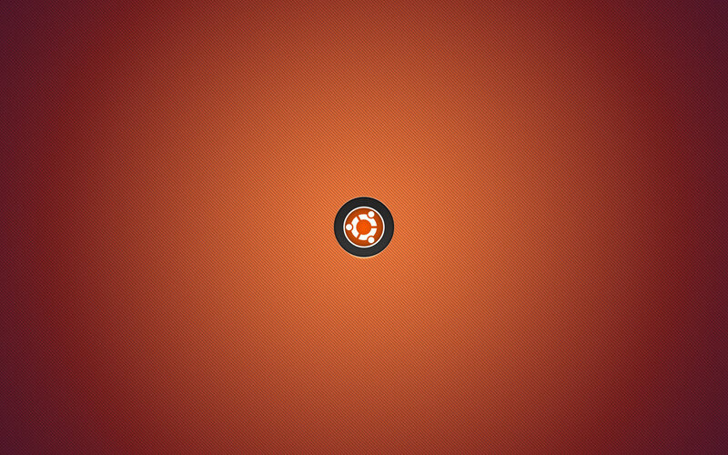 Ubuntu Logo on Gradient — Orange, Neutral