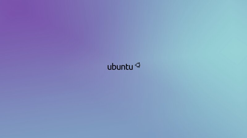 Ubuntu Logo on Gradient — Purple, Calm