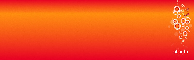 Ubuntu Logo on Gradient — Red, Vibrant