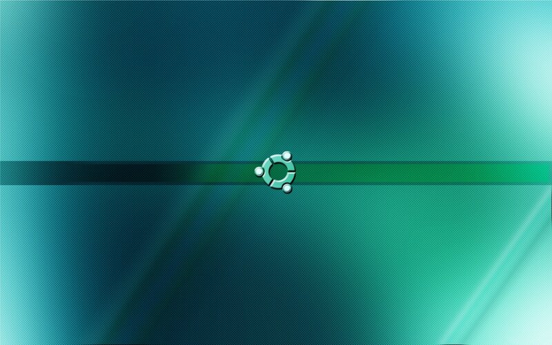 Ubuntu Logo on Gradient — Teal