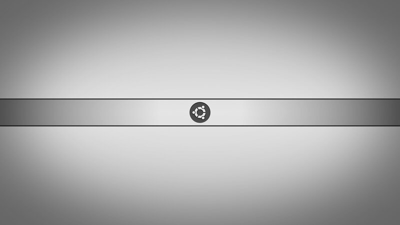 Ubuntu Logo on Gray Bar