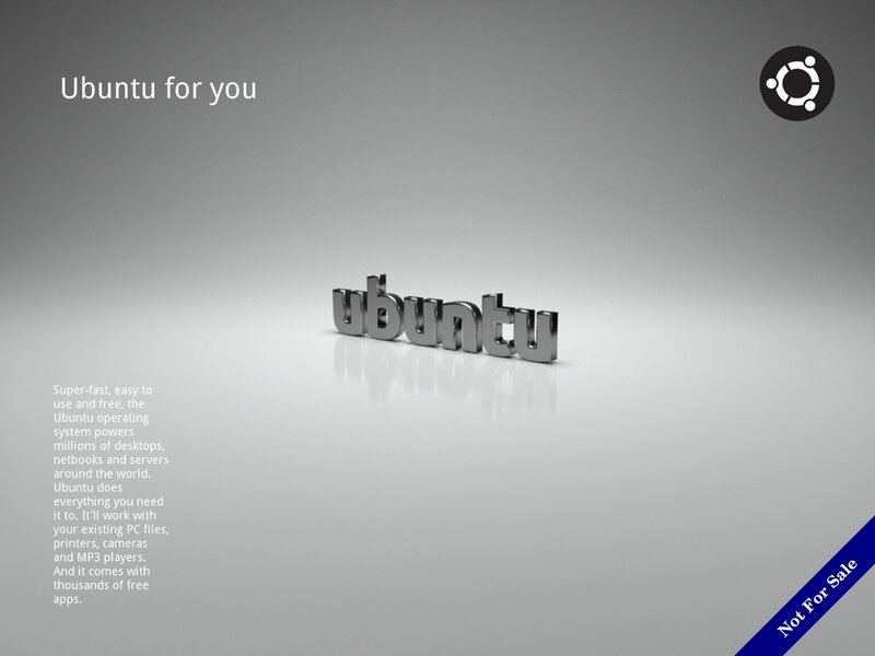 Ubuntu Logo on Gray Surface