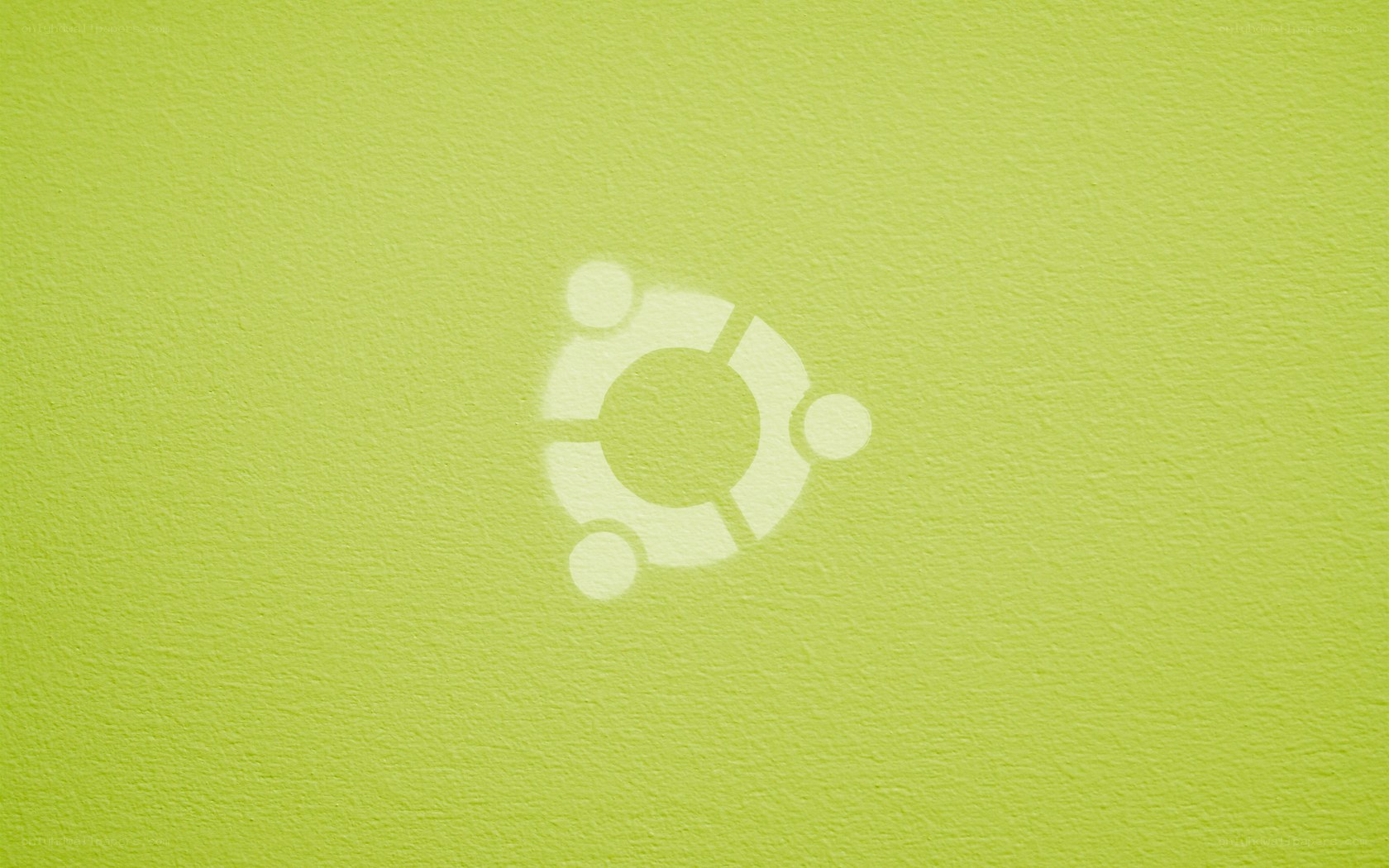 Ubuntu logo on green background