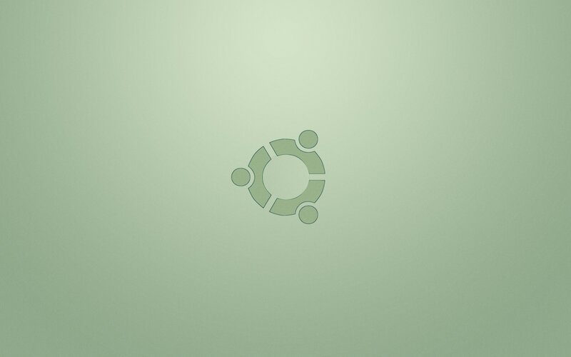 Ubuntu Logo on Green