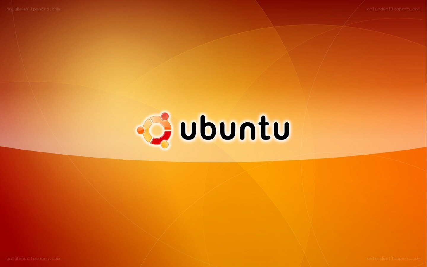 Ubuntu logo on orange background