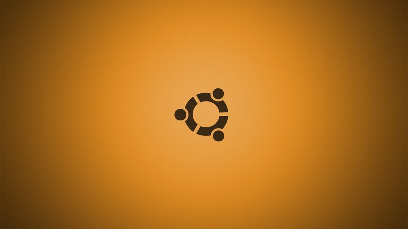 Ubuntu Logo on Orange — Neutral