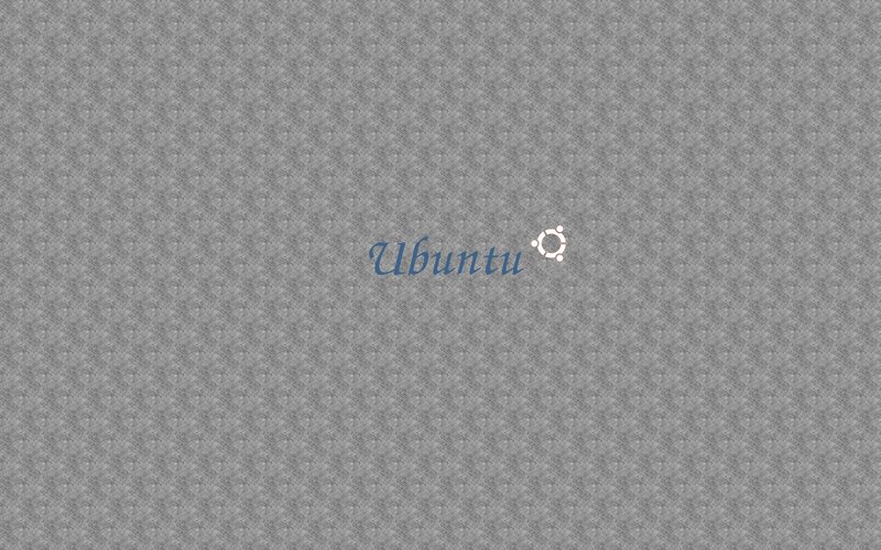 Ubuntu Logo on Patterned Background — Gray