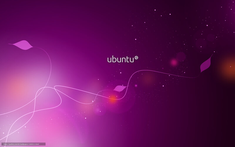 Ubuntu Logo on Purple Background — Serene