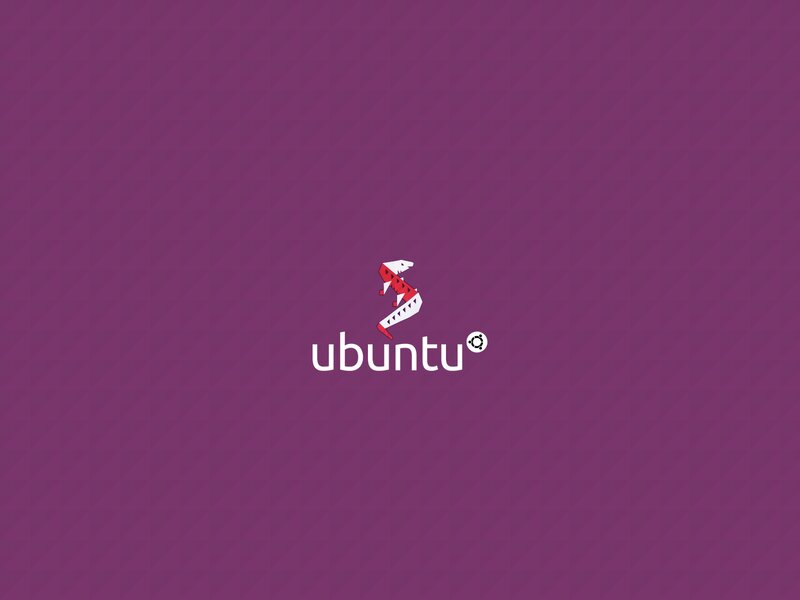 Ubuntu Logo on Purple — Minimalist, Vector Art