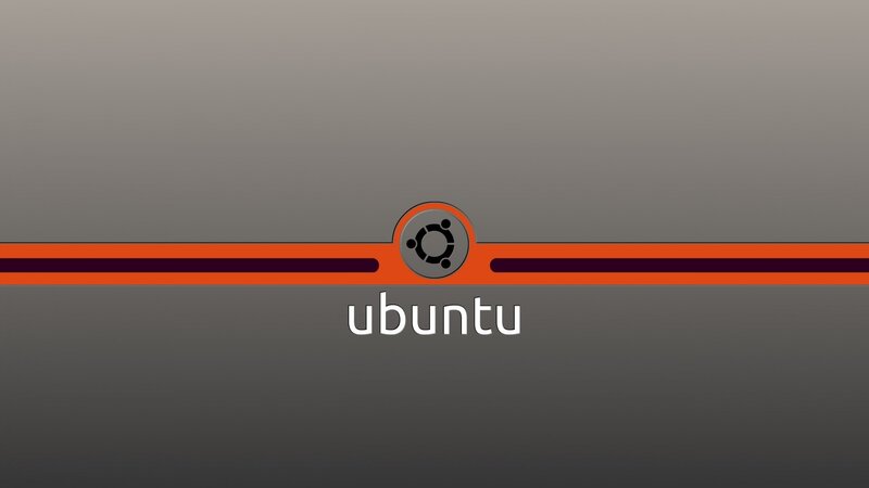 Ubuntu Logo on Screen — Gray