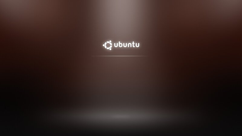 Ubuntu Logo on Screen
