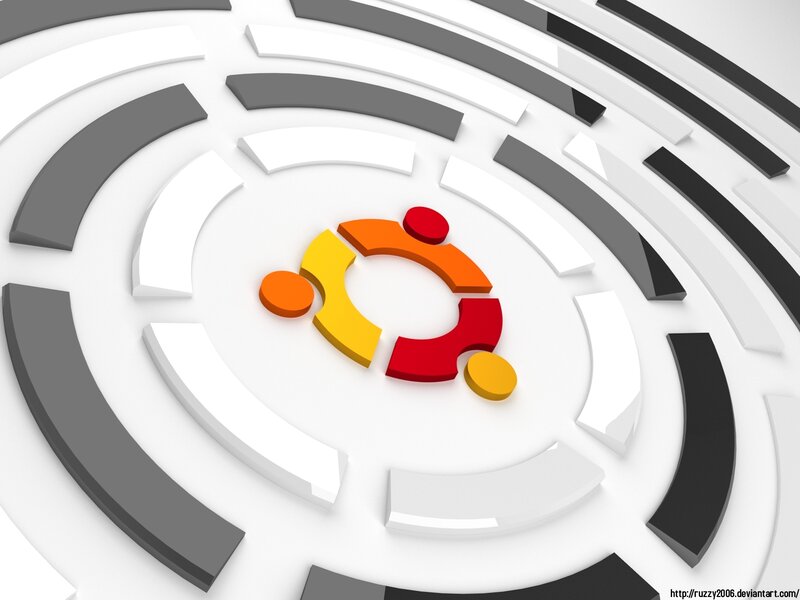 Ubuntu Logo on Spiral