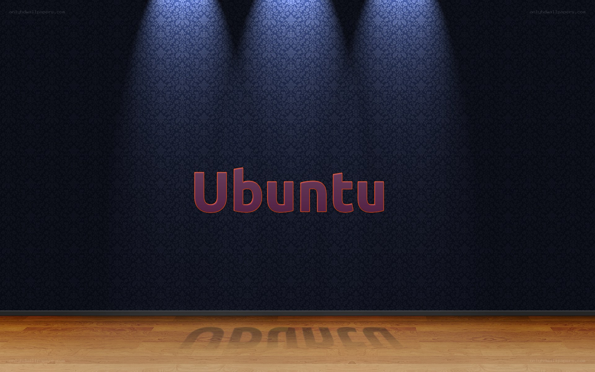 Ubuntu logo on stage